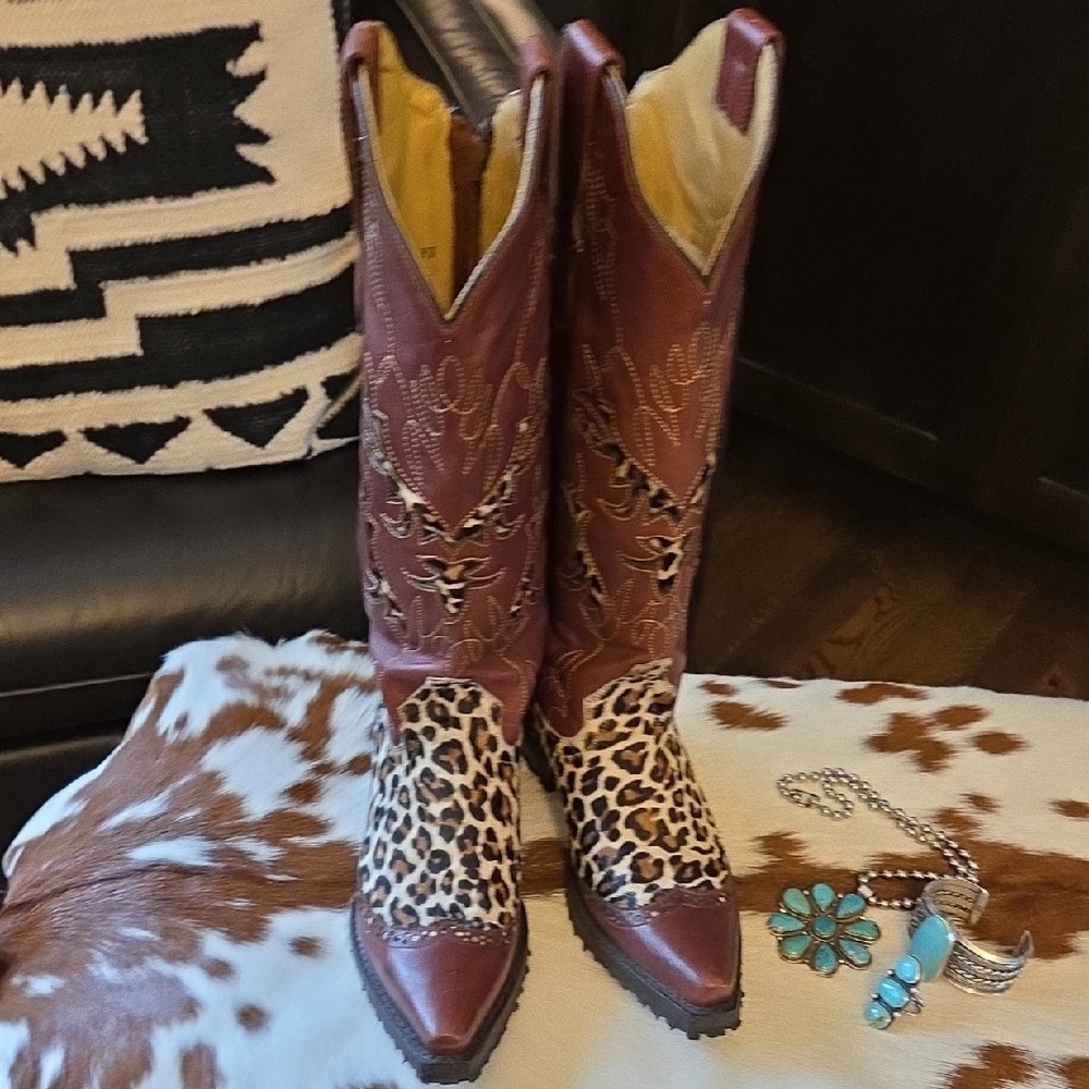 Closing up shop - Stetson Brown Leather Cowboy Boots